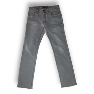 👖 Calvin Klein Men’s Gray Straight Cut Jeans Sz 32 🔥 Clean, Classic
